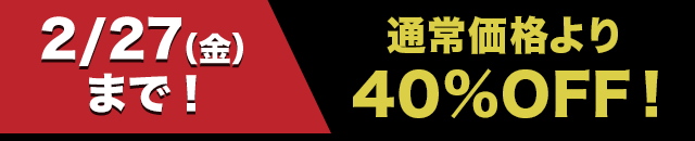 通常価格より2万円OFF！