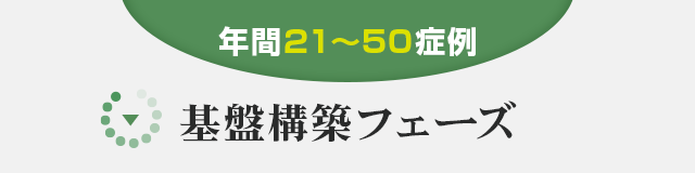 ▼【年間21〜50症例】基盤構築フェーズ▼