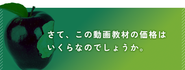 さて、この動画教材の価格はいくらなのでしょうか。