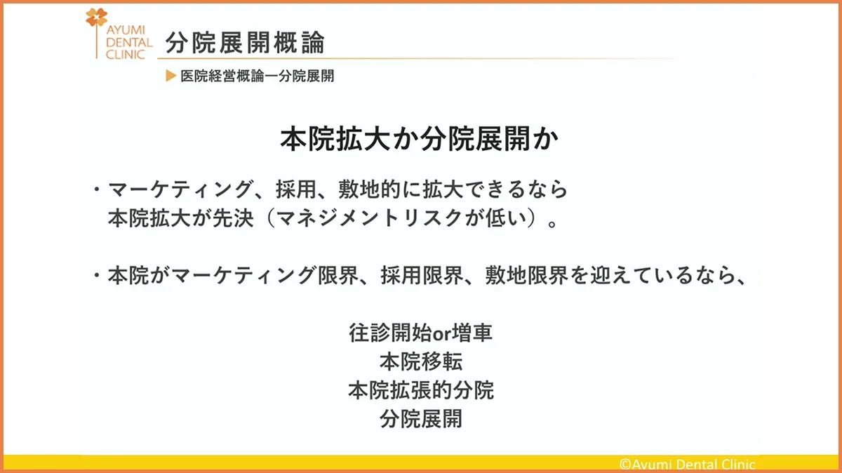 分院展開論 講義スライド