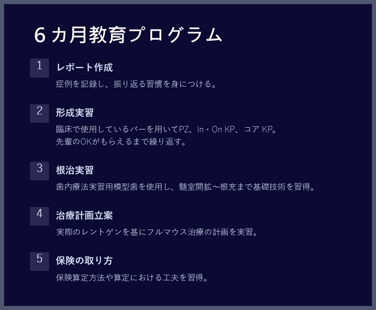 ※6カ月研修プログラム
