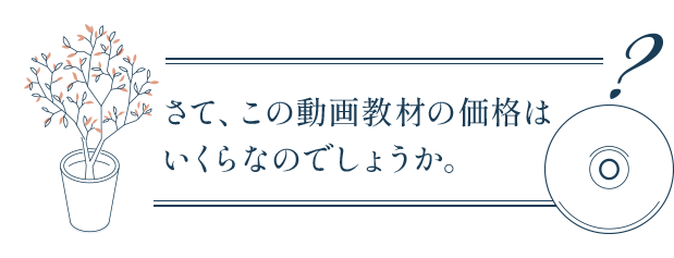 さて、この動画教材の価格はいくらなのでしょうか。