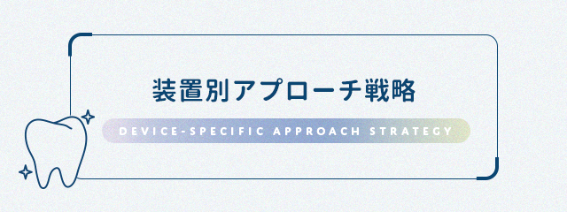【装置別アプローチ戦略】