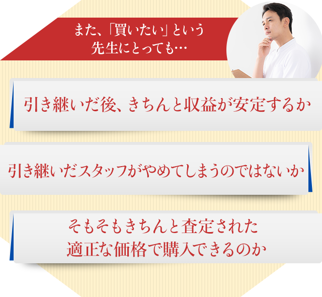 引き継いだ後、きちんと収益が安定するか