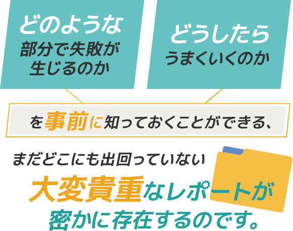 「どのような部分で失敗が生じるのか」「どうしたらうまくいくのか」