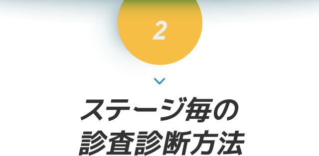 2、ステージ毎の診査診断方法