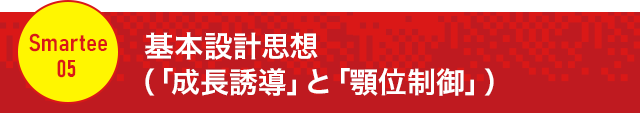 【基本設計思想（「成長誘導」と「顎位制御」）】