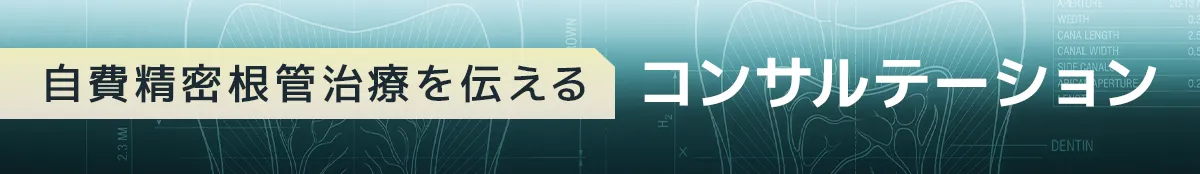 自費精密根管治療を伝えるコンサルテーション