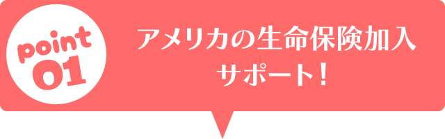 アメリカの生命保険加入サポート！