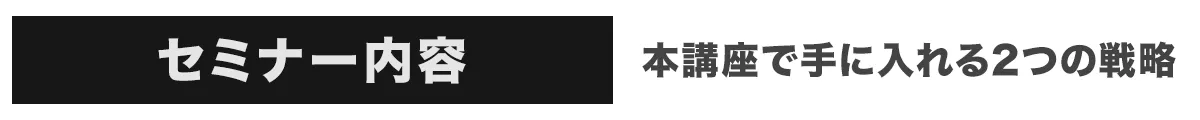 セミナー内容